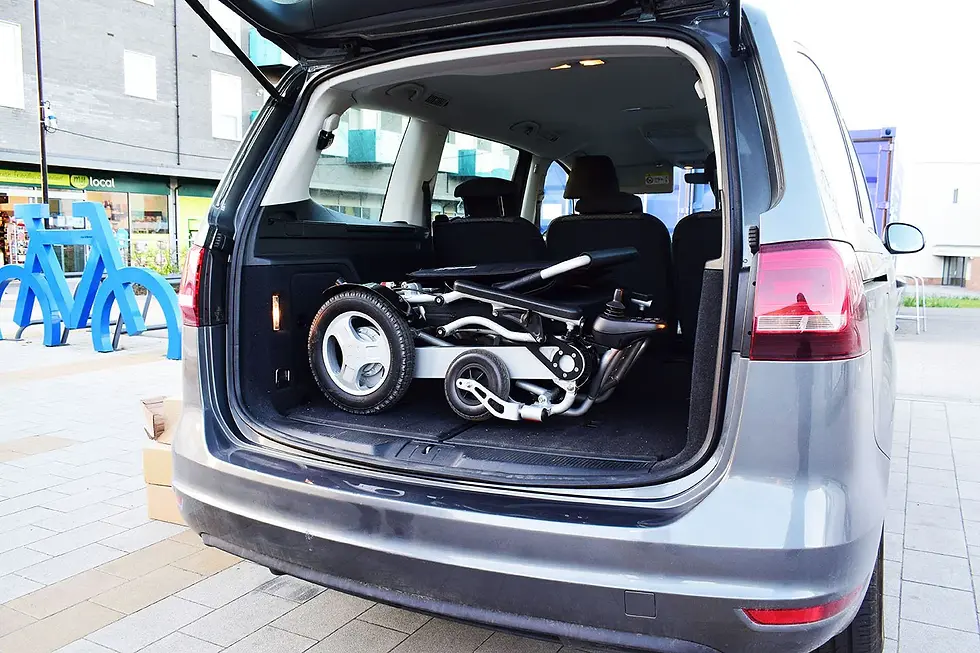 Thumbnail: Super Heavy Duty Electric Wheelchair D09XL by KWK / 21'' PINK