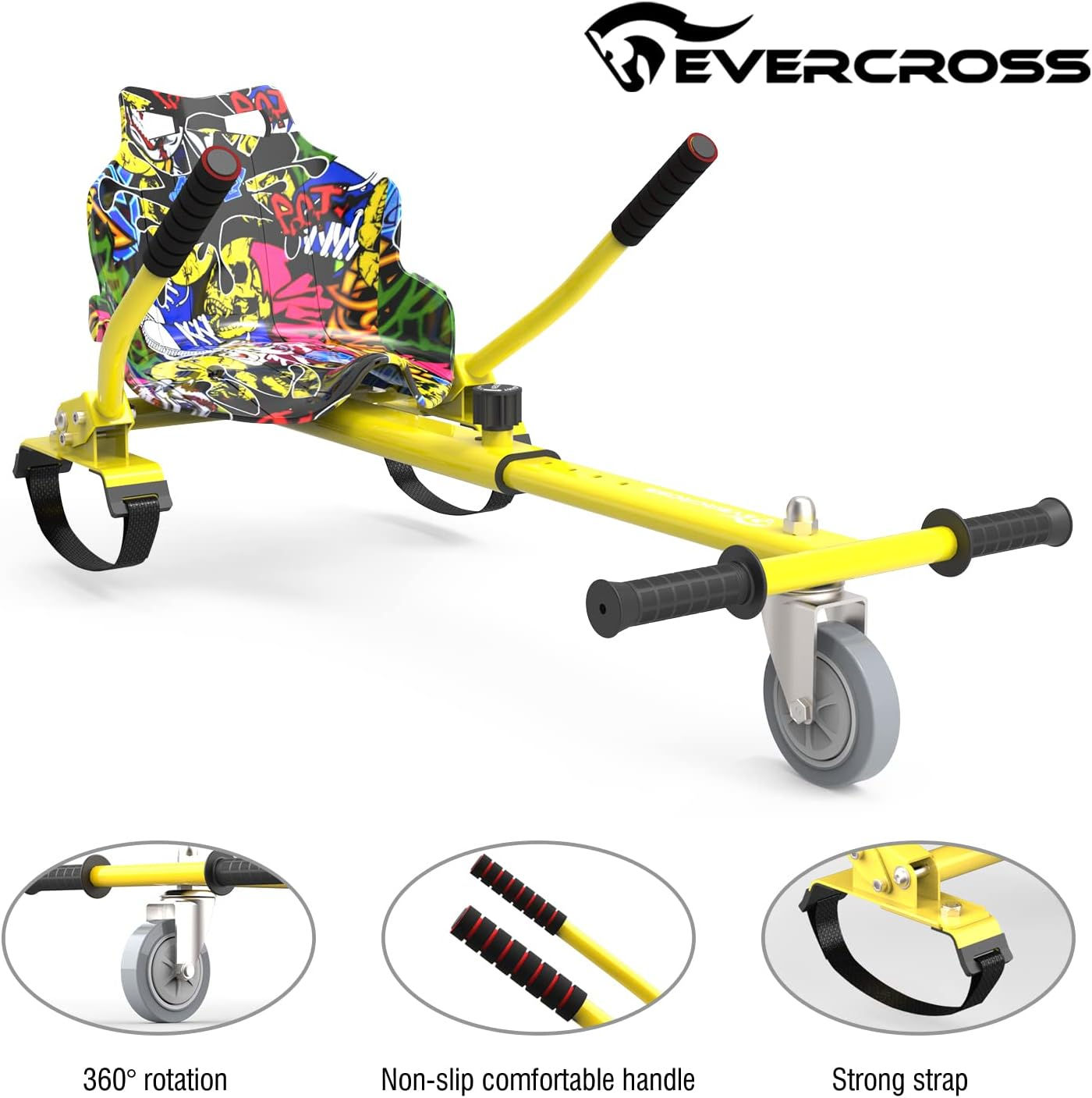EVERCROSS Hoverboards Go Kart, Hoverboards with Seat Attachment Hoverkart, 6.5"