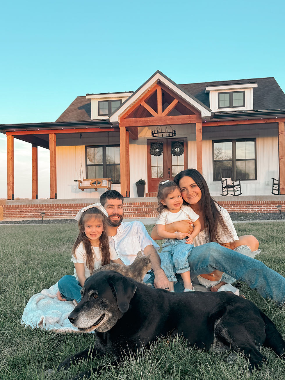 modern farmhouse family portrait