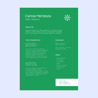 Tech Colorful Simple Resume