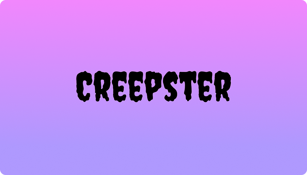 creepster scary font