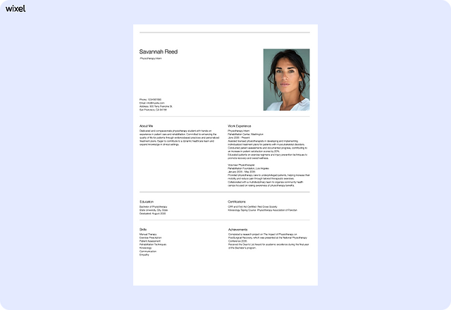 Simple Professional College Resume