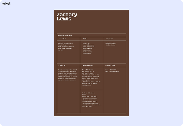 Sleek Dark Creative Resume