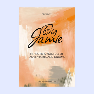 wixel invitation template with allison calligraphy font