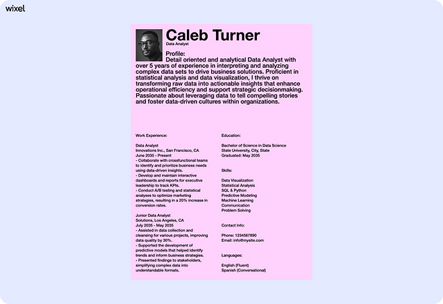 Edgy Neon Modern Resume