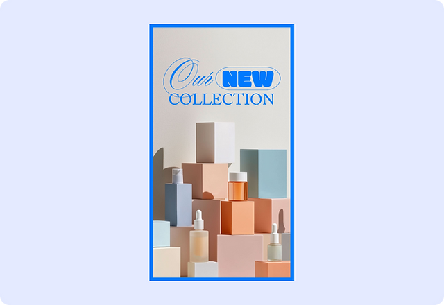 wixel instagram story template for new collection announcement