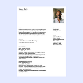 Elegant Clean Simple Resume