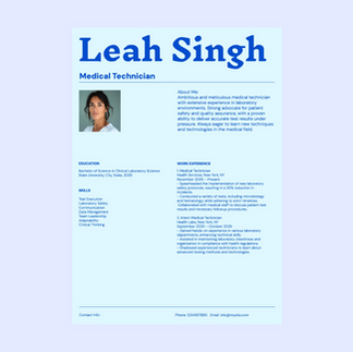 Retro Clean Simple Resume