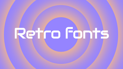 retro fonts