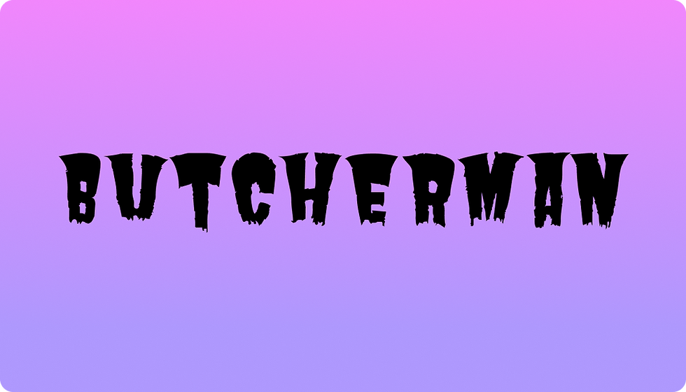 butcherman scary font