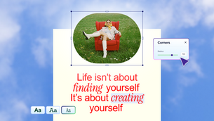 How to combine text and images