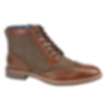 TAN HERRINGBONE BOOTS