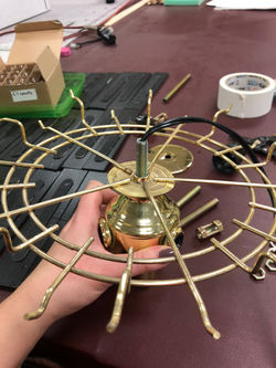 Cabaret Chandeliers Wiring Process Pt.3