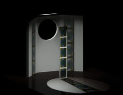 Stacked Stained Glass 3D Rendering