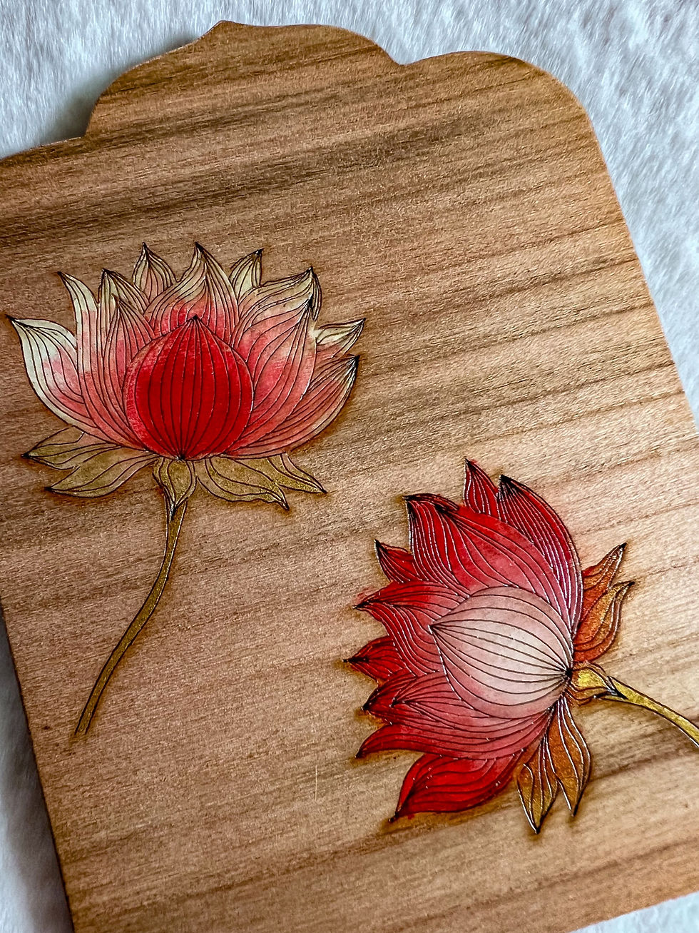 Thumbnail: Whispers of Kishangarh – Handpainted Coaster Set (Set of 4)