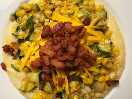 Sautéed Sweet corn and zucchini