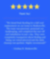 Roof Replacement 5 star review Peak Roofing LLC 