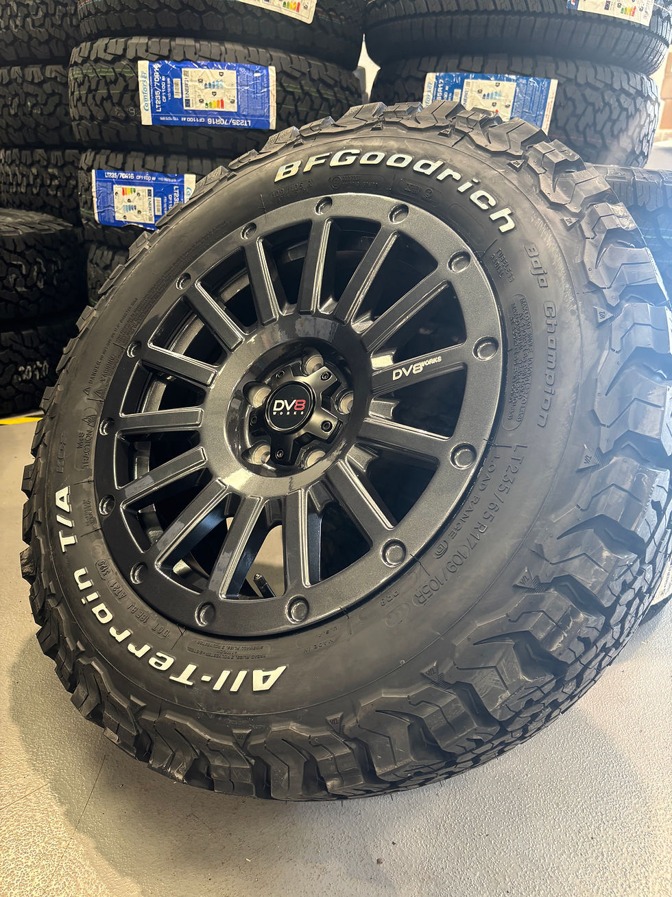 Thumbnail: 1x 17” DV8 VERVE GLOSS GREY 5000KG LOAD RATING