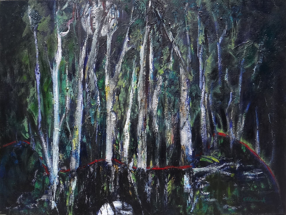 Super Moon  60x90cm oil on stretched canvas  SOLD