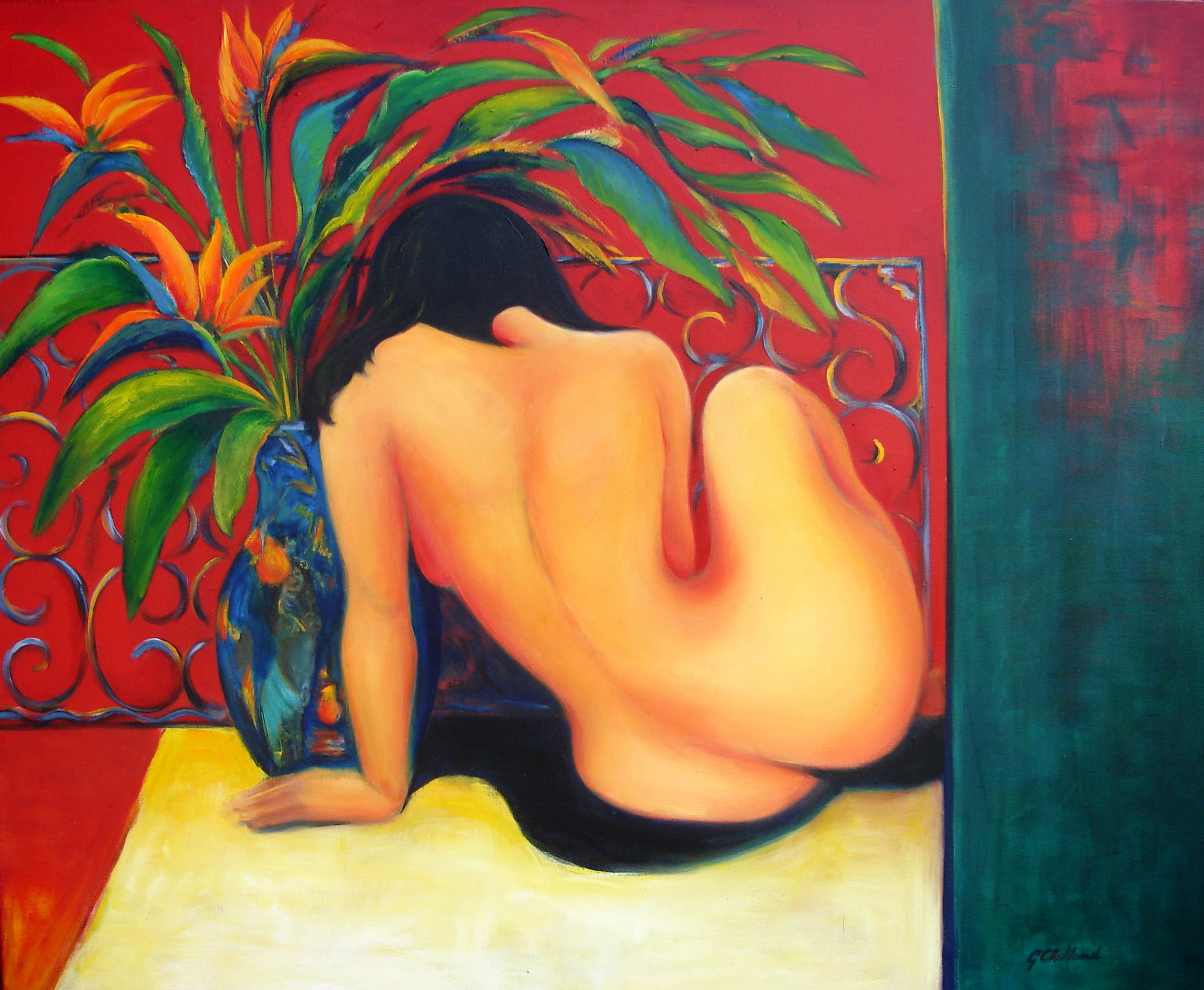 Tropical Nude 1    52cm x70cm art quality print on good paper.