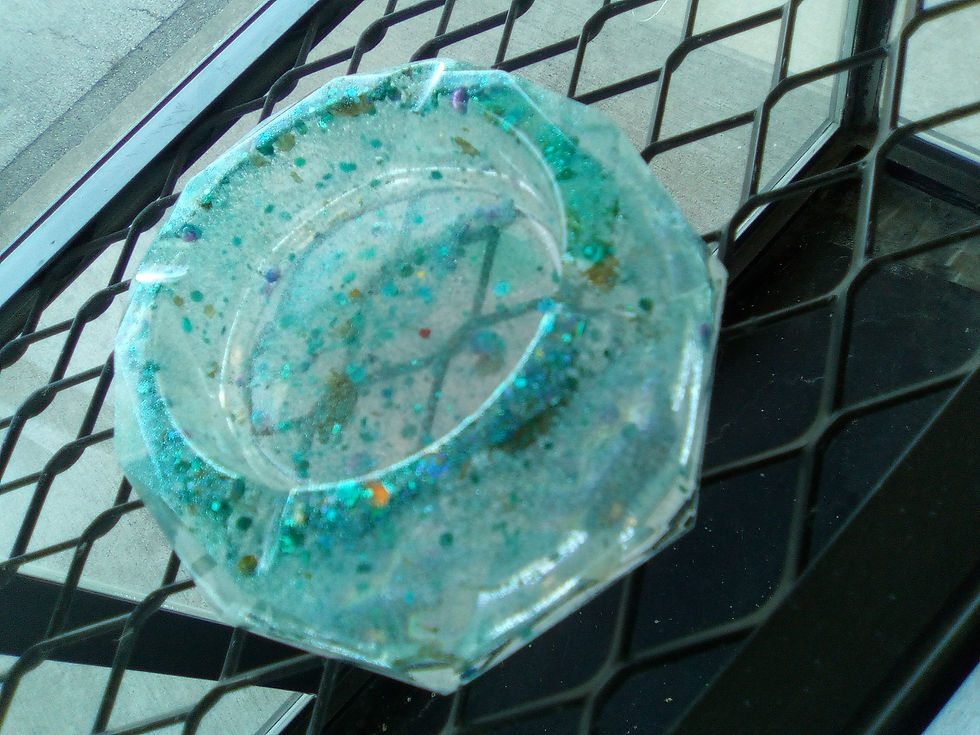 Thumbnail: Green/Blue Sparkling Vanity Tray