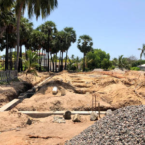 Staff accommodation under construction