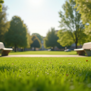 A community space in a neighborhood