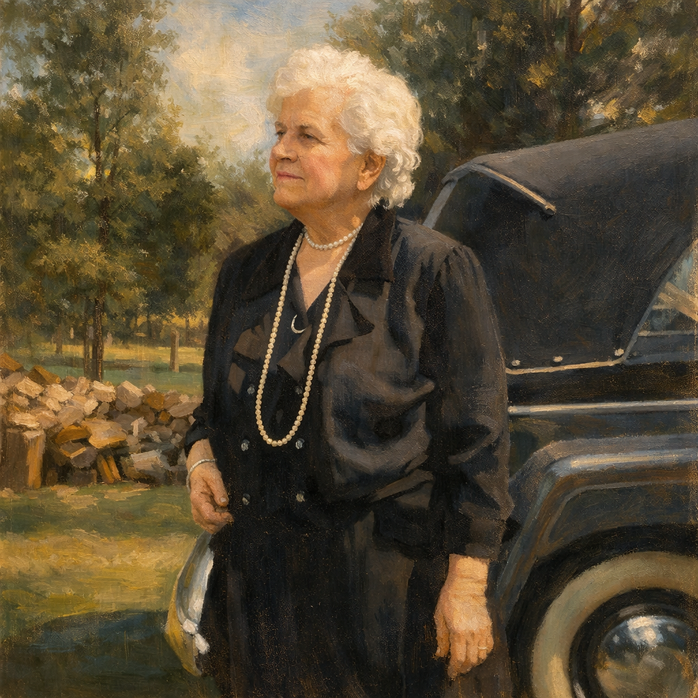 Mrs. Walter L. Ferris often hosted the Cheshire garden club in her home the Donald Tucker house on South Main Street 1931.