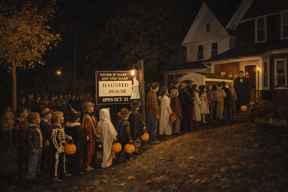 AI Generated illustration of Jaycee Halloween Parade and Haunted House.