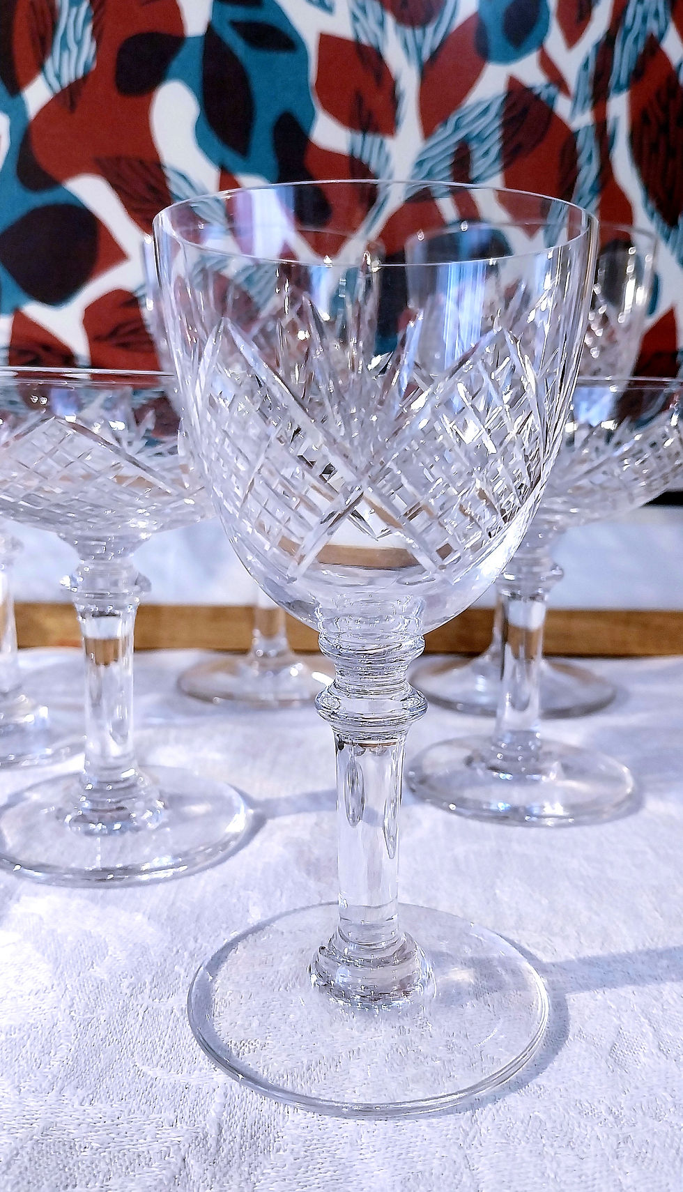 Miniature : Partie de service de verres en cristal Saint-Louis