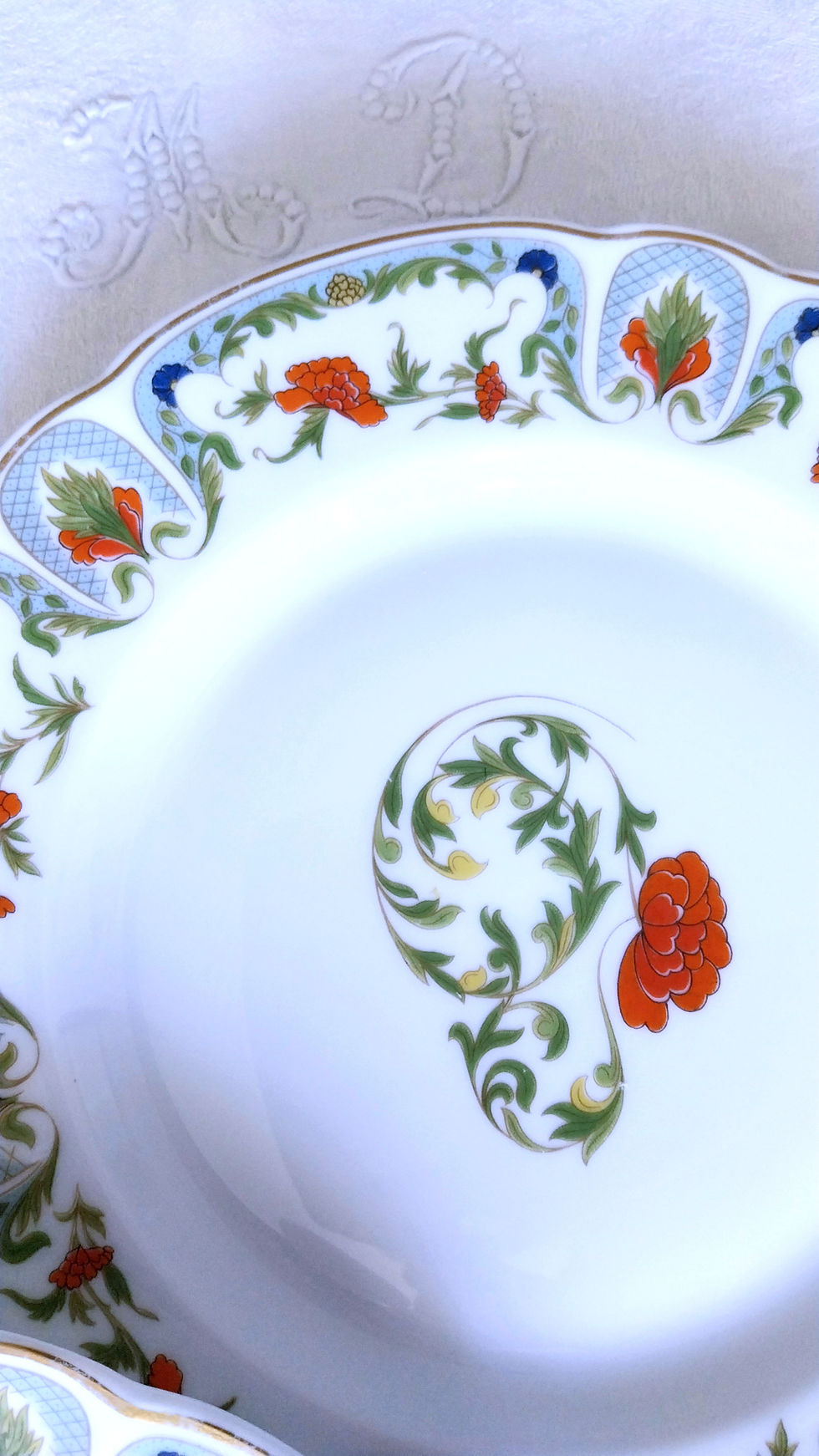 Miniature : 6 Assiettes plates en porcelaine modèle "Mozart" - Haviland, Limoges