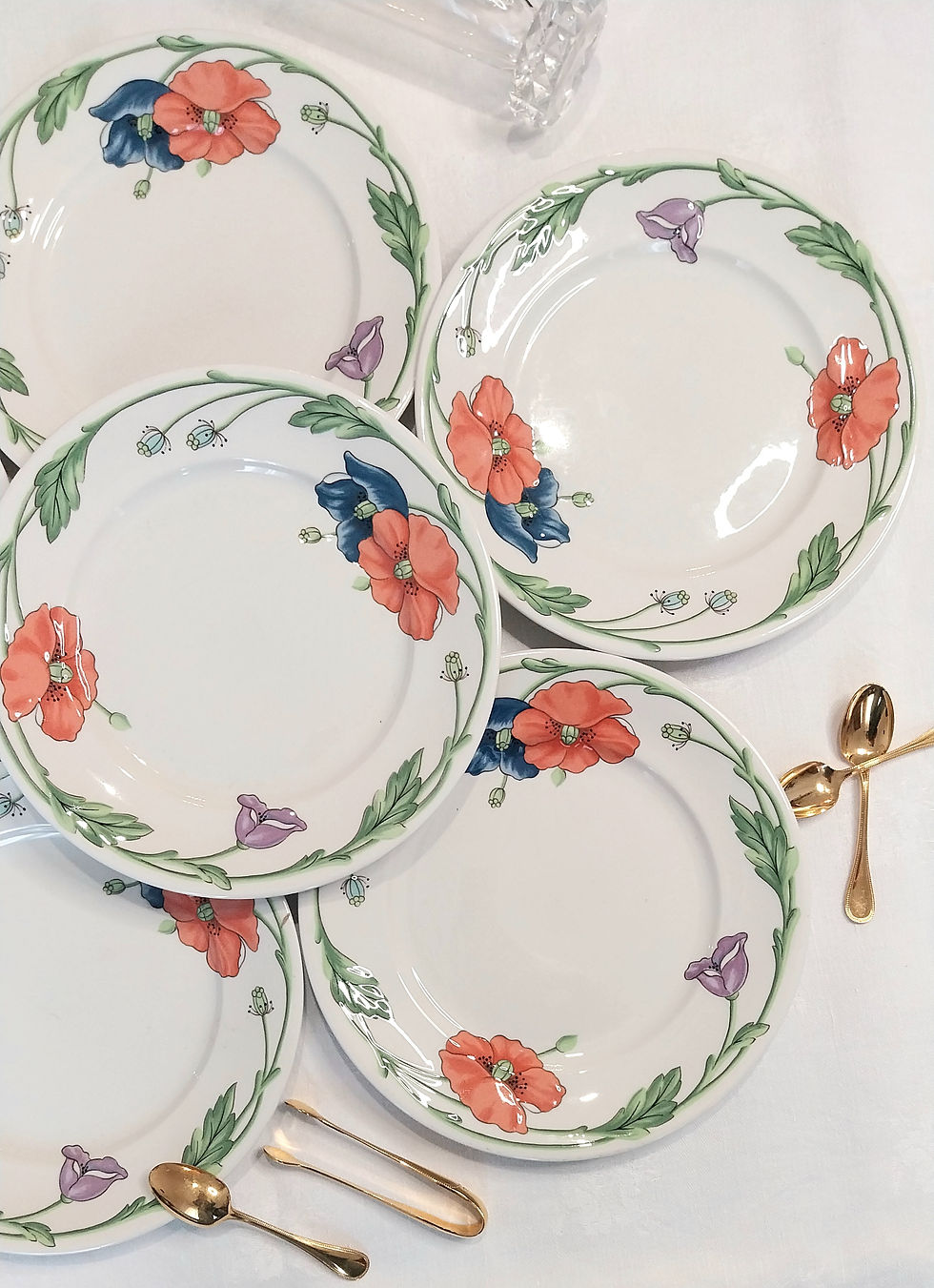 Miniature : 6 assiettes à dessert, modèle "Amapola", Villeroy & Boch