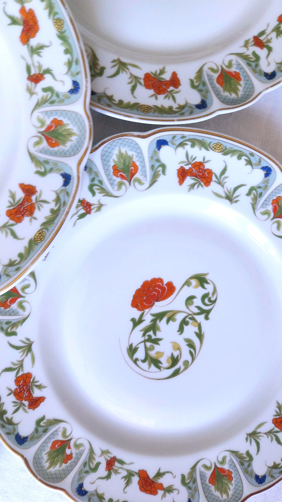 Miniature : 6 Assiettes plates en porcelaine modèle "Mozart" - Haviland, Limoges