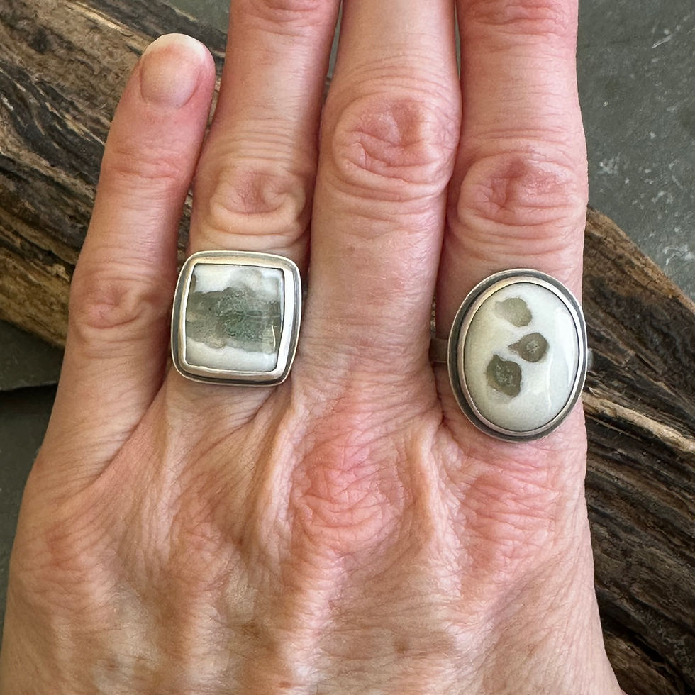 Thumbnail: Solar Moss Agate Ring