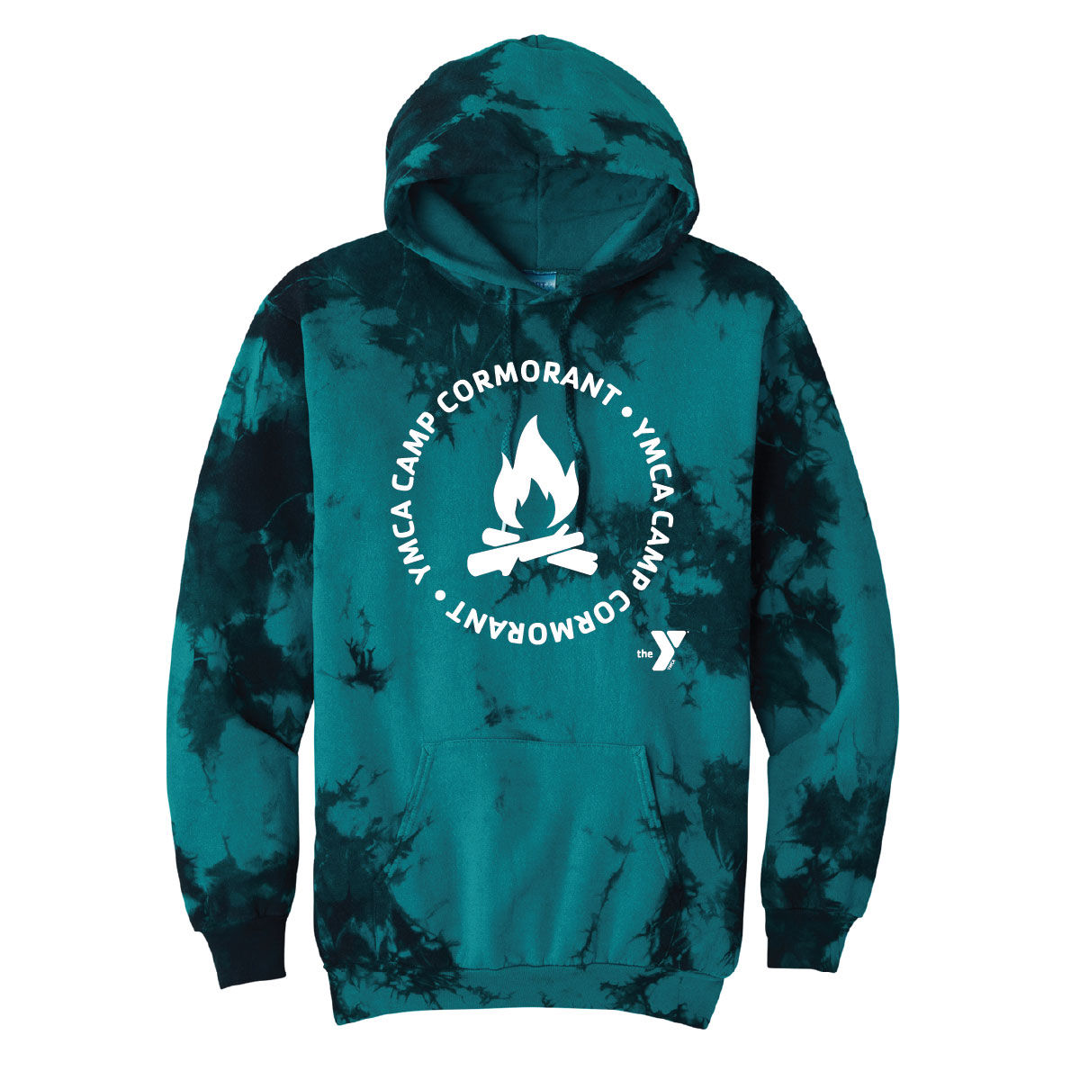 Campfire - Port & Co™ Crystal Tie-Dye Pullover Hoodie