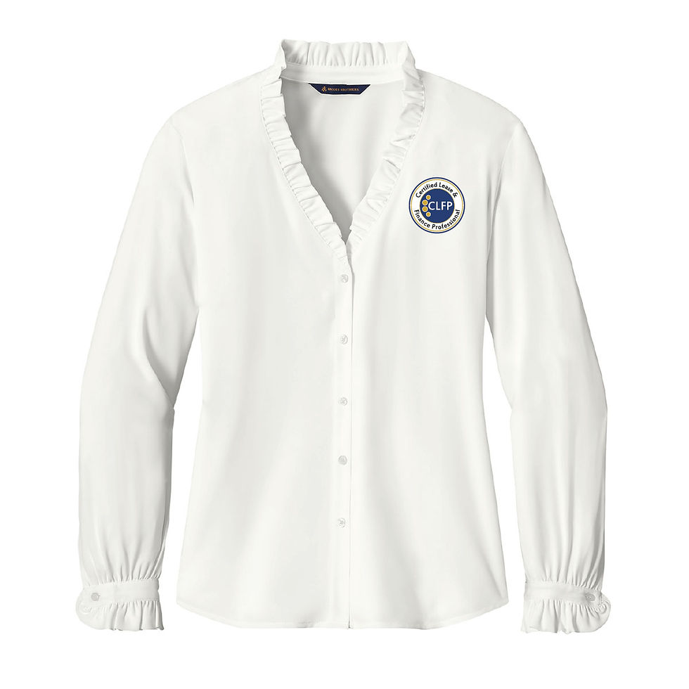 Thumbnail: Brooks Brothers® Women’s Long Sleeve Ruffle Collar Blouse