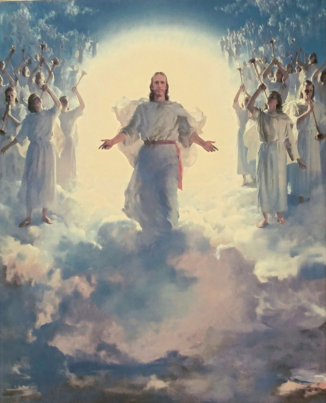 Jesus In Heaven With Angels