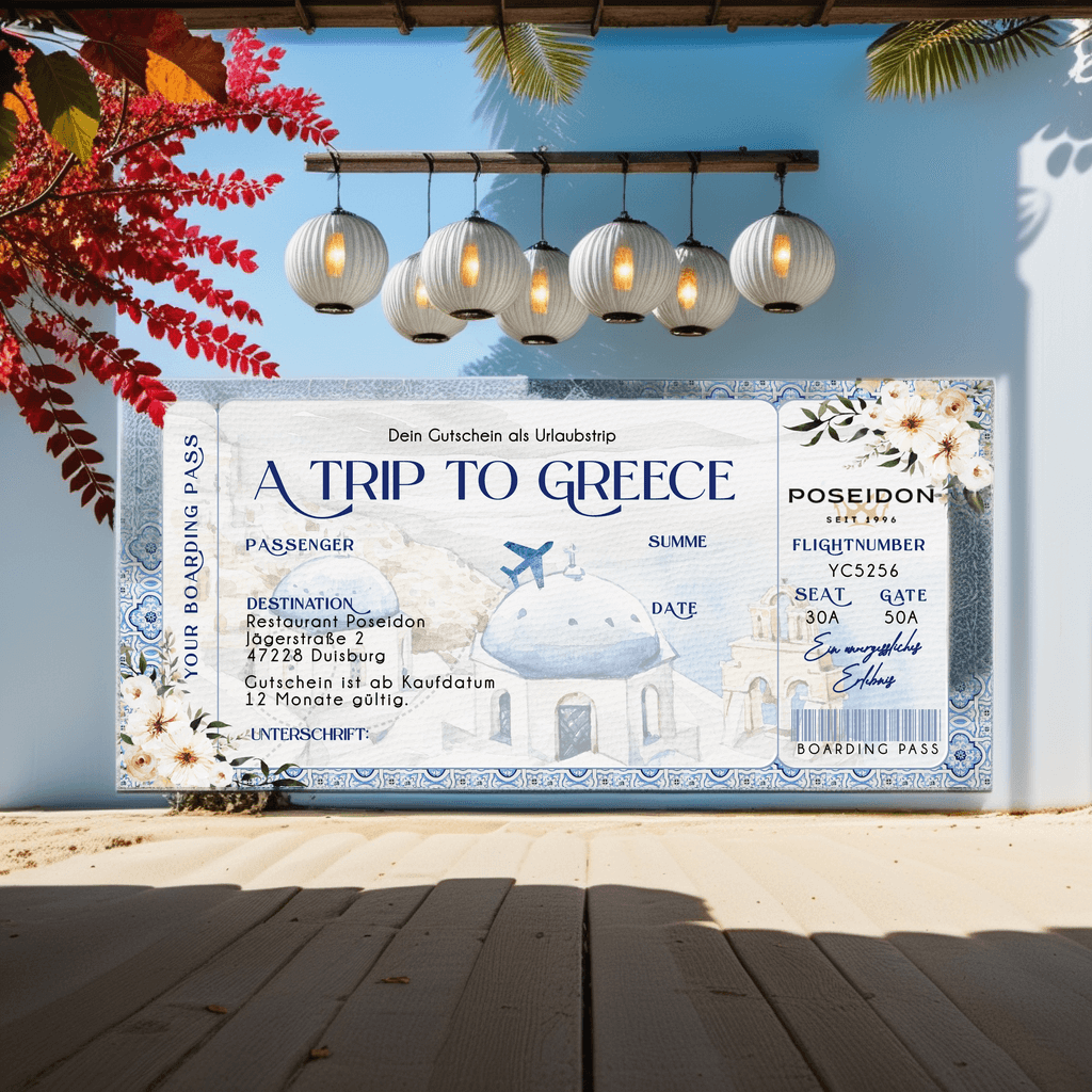 Gutschein Boardingpass