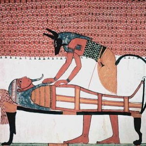 El muro norte de la tumba de Sennedjem (TT 1)