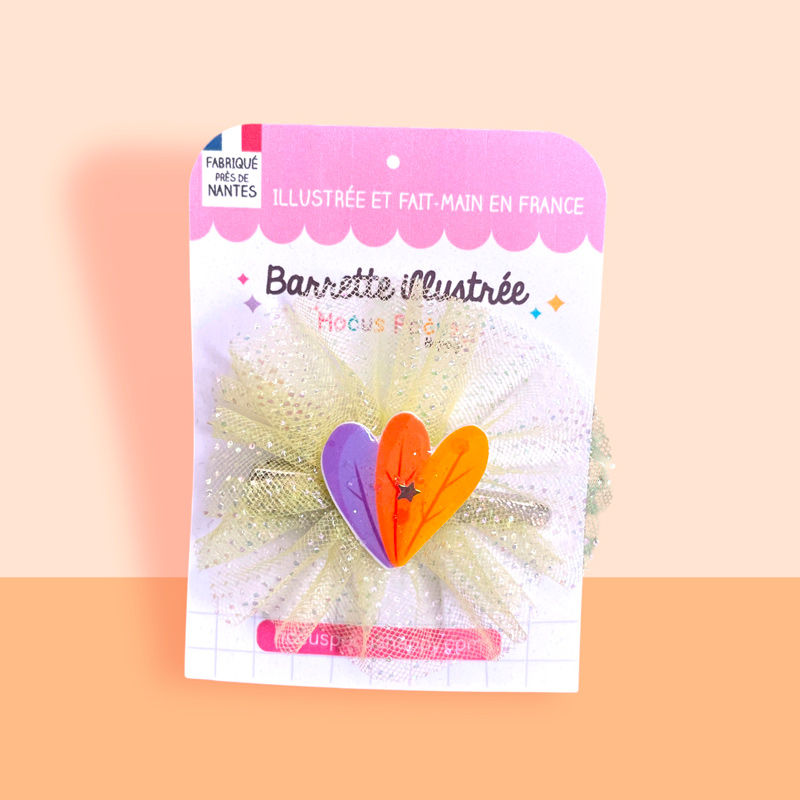 Miniature : Barrette enfant illustrée – fait main en France, anti-glisse