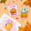 Miniature : Sticker citrouille d'automne holographique mignon