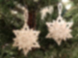 Pearl Christmas Star Ornament Set