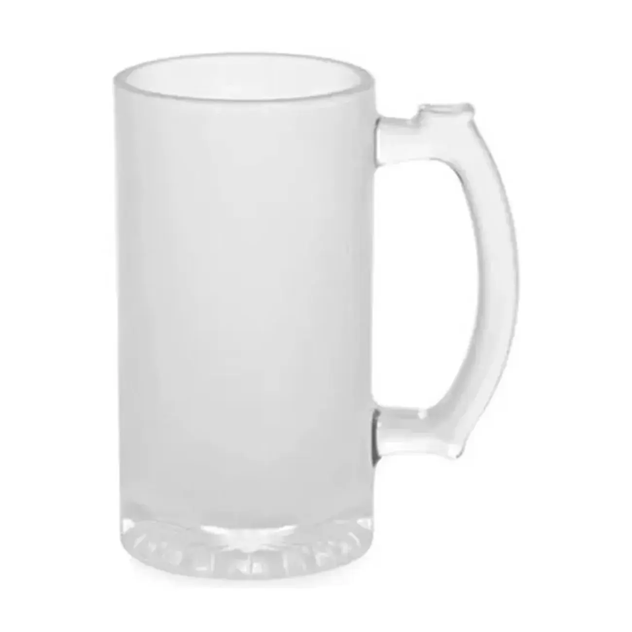 Caneca de Chopp Lisa em Vidro jateado para Sublimação 475ml
