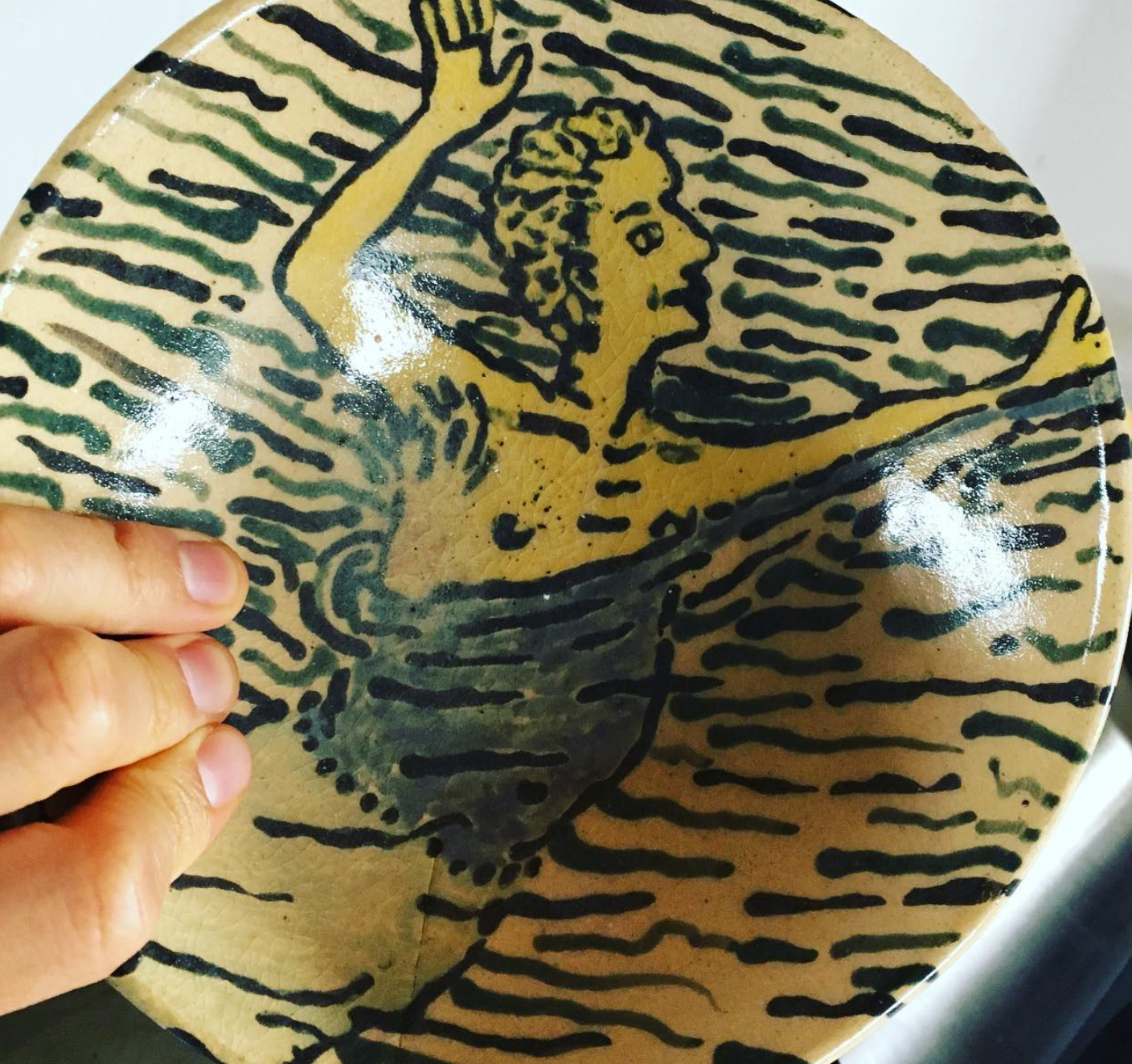 Tazones pintados a mano