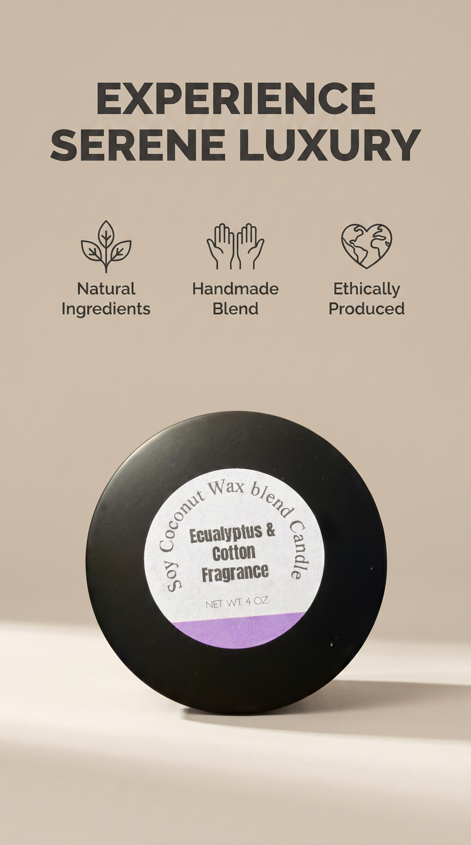 Eucalyptus & Cotton Fragrance Candle