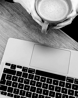 coffee and a laptop