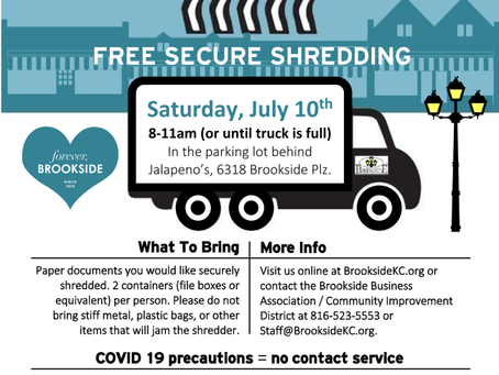JULY 10 - Brookside Shred Event