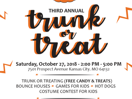 Trunk or Treat on October 27th