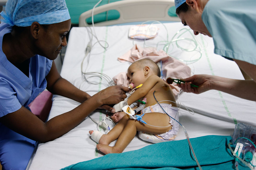 The Heart Fund - Mauritania - Child in operating room