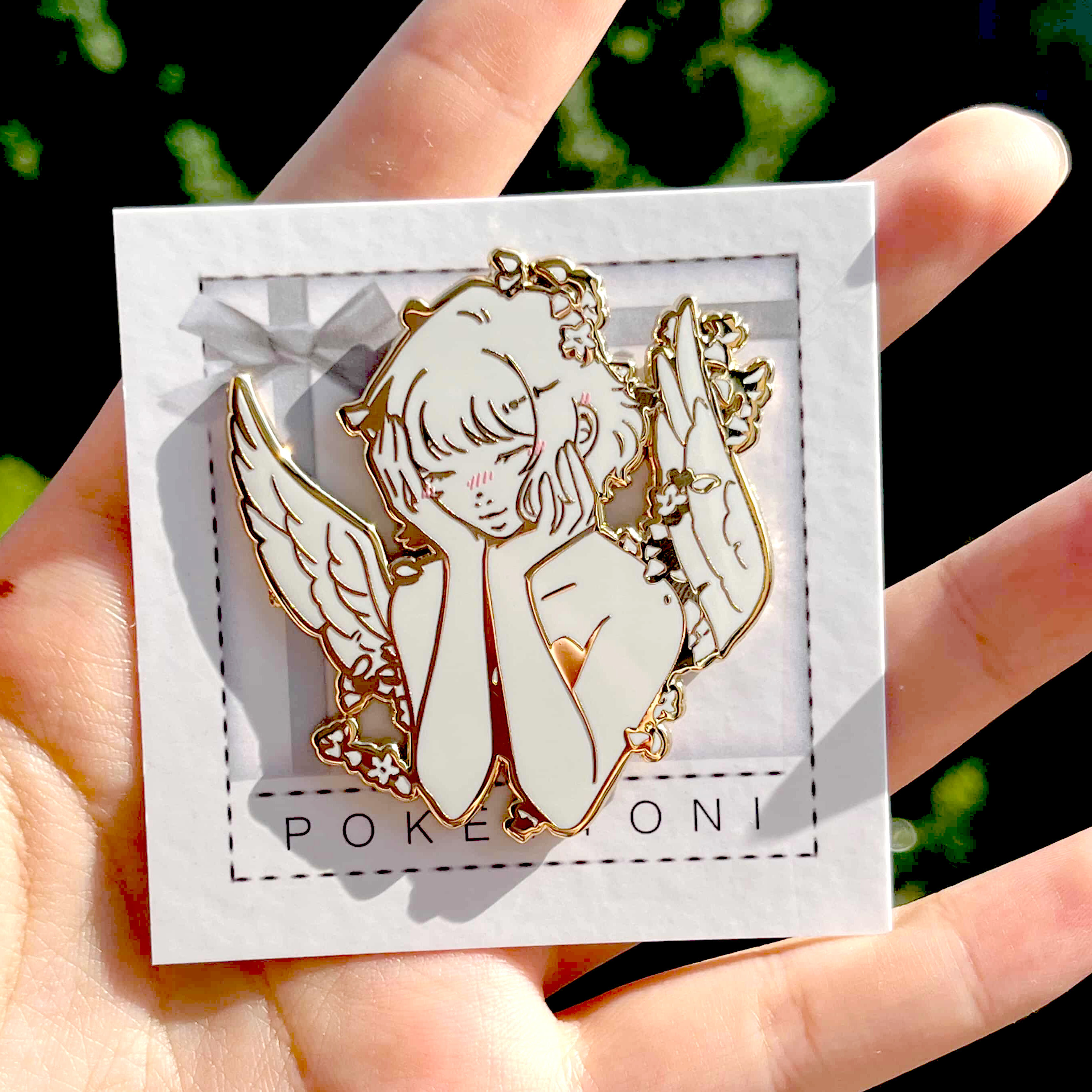 original | lovey dovey enamel pin | september 2025 patreon exclusive